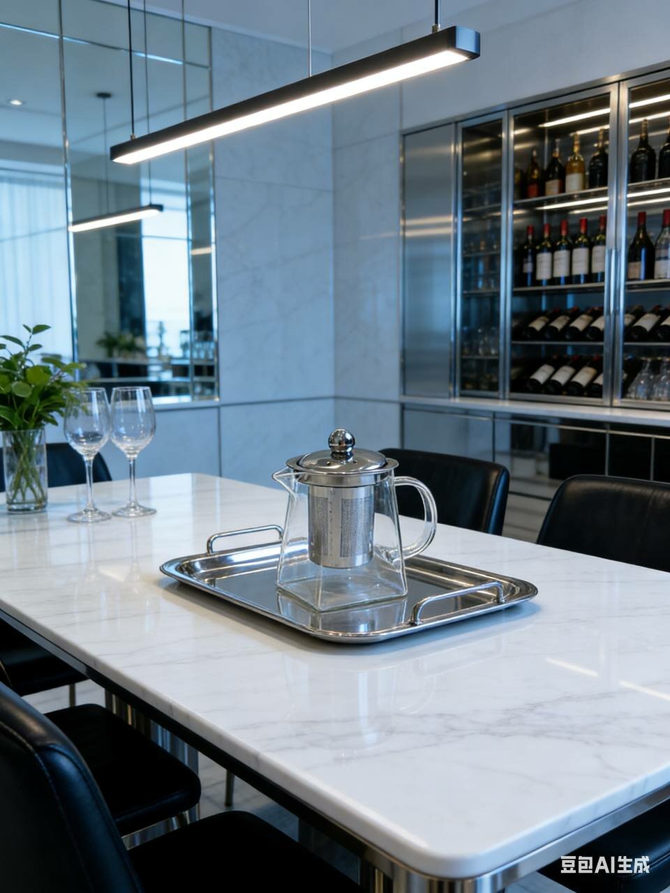 Чайник, стеклянный, с термоизоляцией, ручкой, серый, 500 мл, прочный