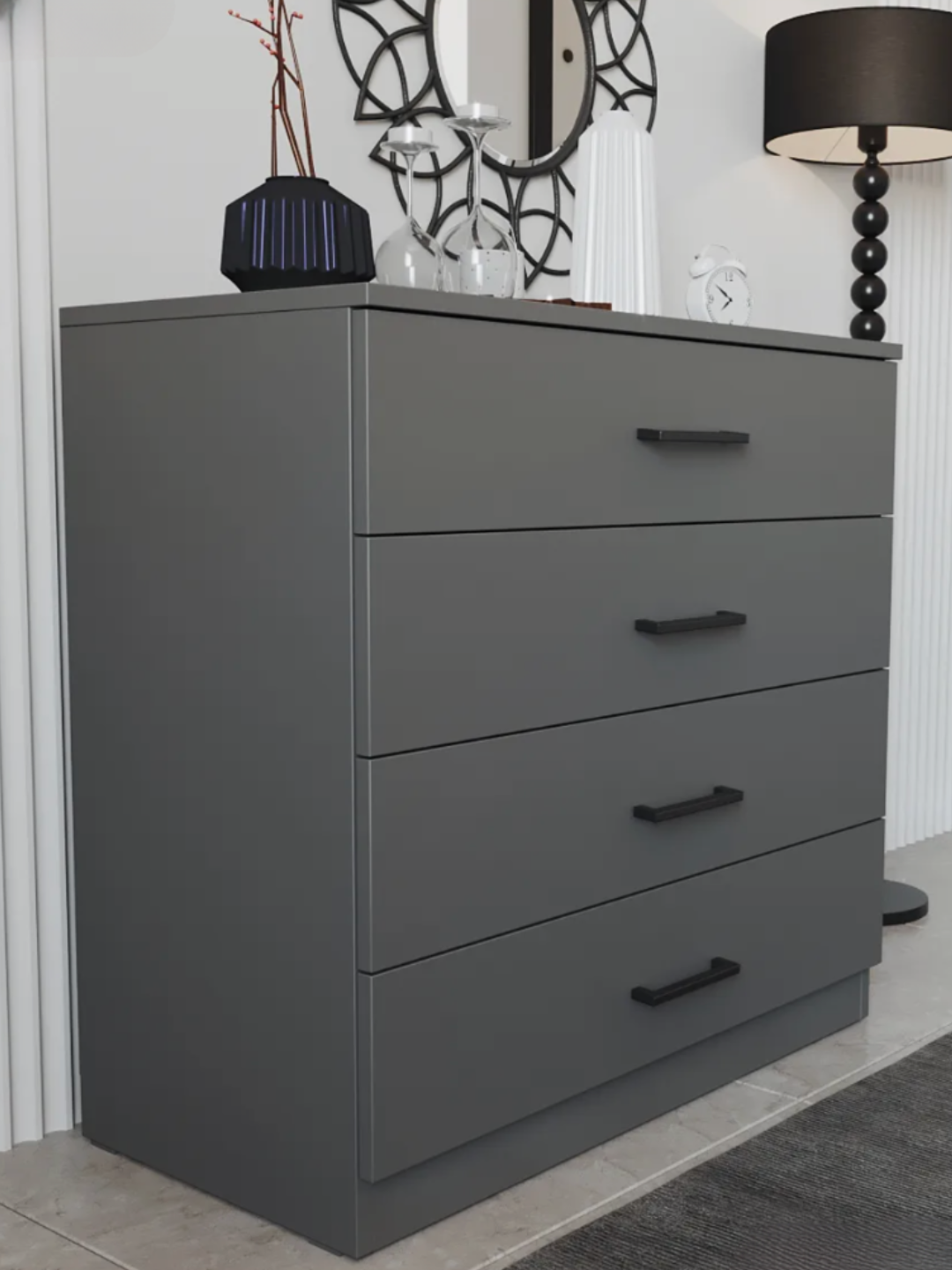 Белый комод в современном стиле с глубокими ящиками – качество и удобство в одном