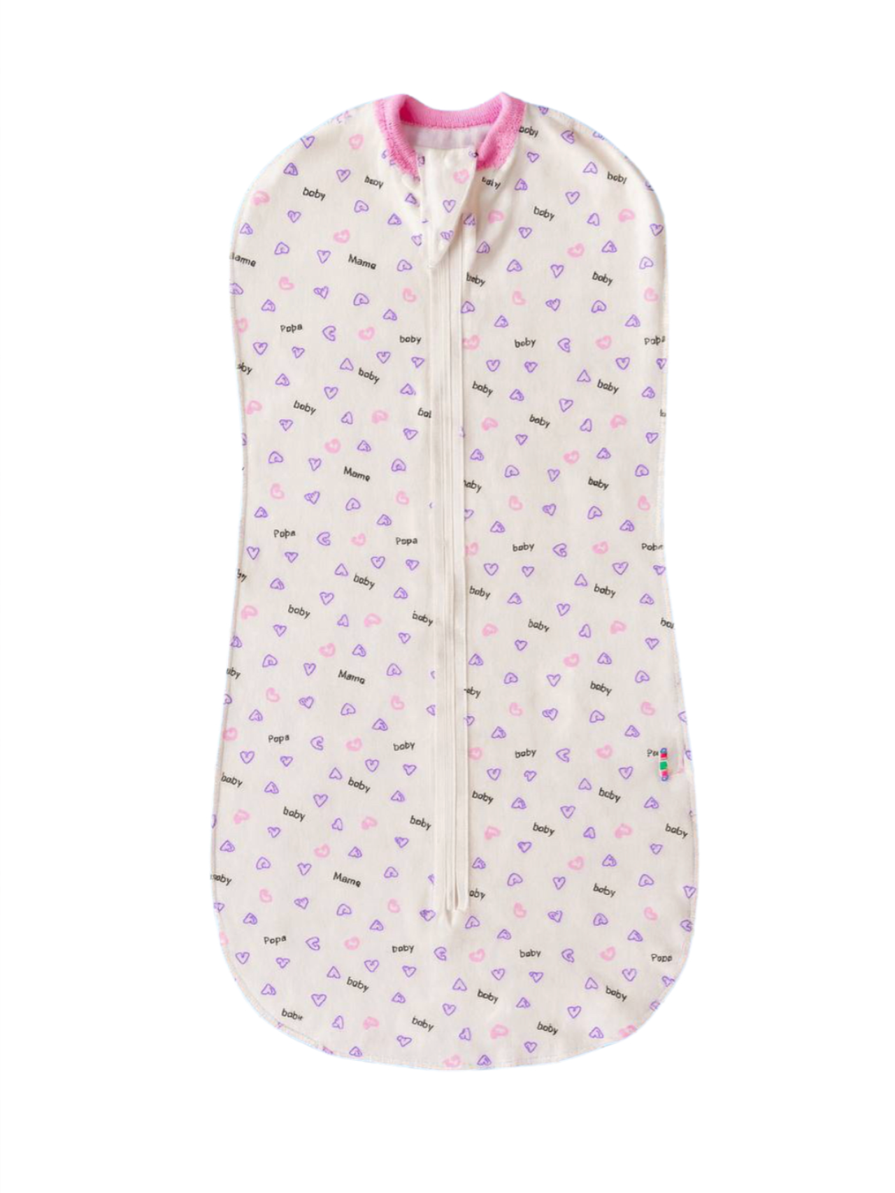 Кокон для сна, для новорождённых, с молнией, хлопок, 0-3 месяц