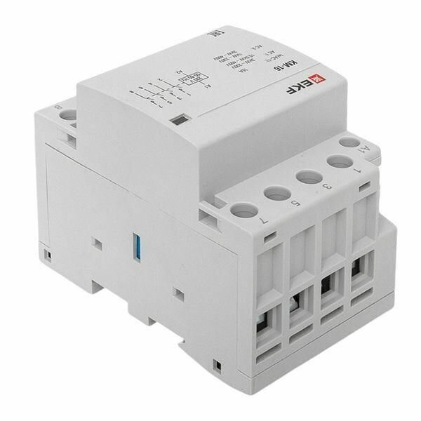 Контактор модульный КМ 16А 4NО (3 мод.) EKF km-3-16-40 — фото 1