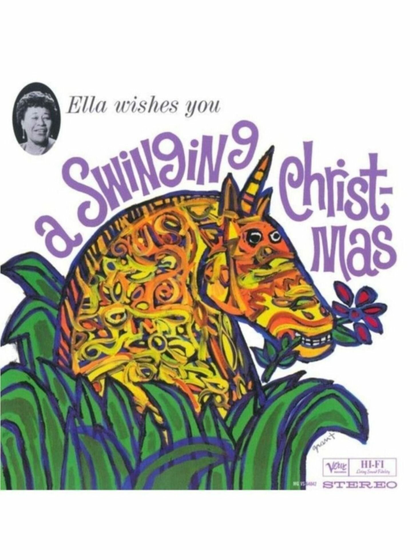 Виниловая пластинка Ella Fitzgerald - Ella Wishes You A Swinging Christmas /> Vinyl, LP, Album, Reissue, Stereo