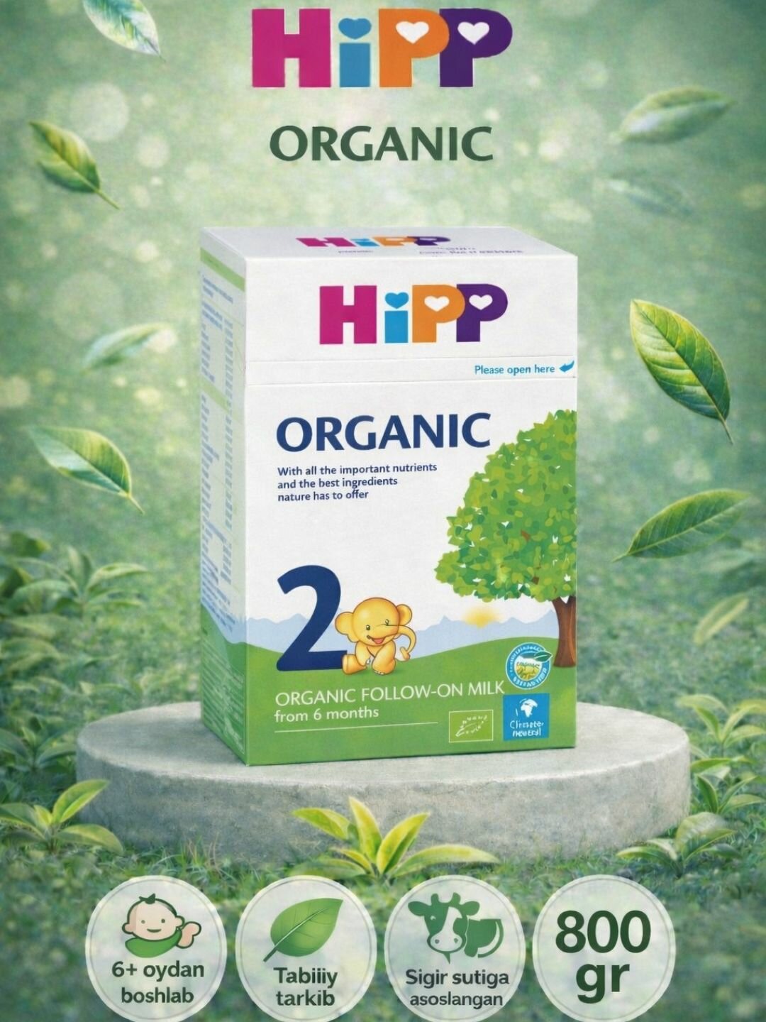 Hipp organic 2 (800) - органический смесь для детей с 6 месяцев