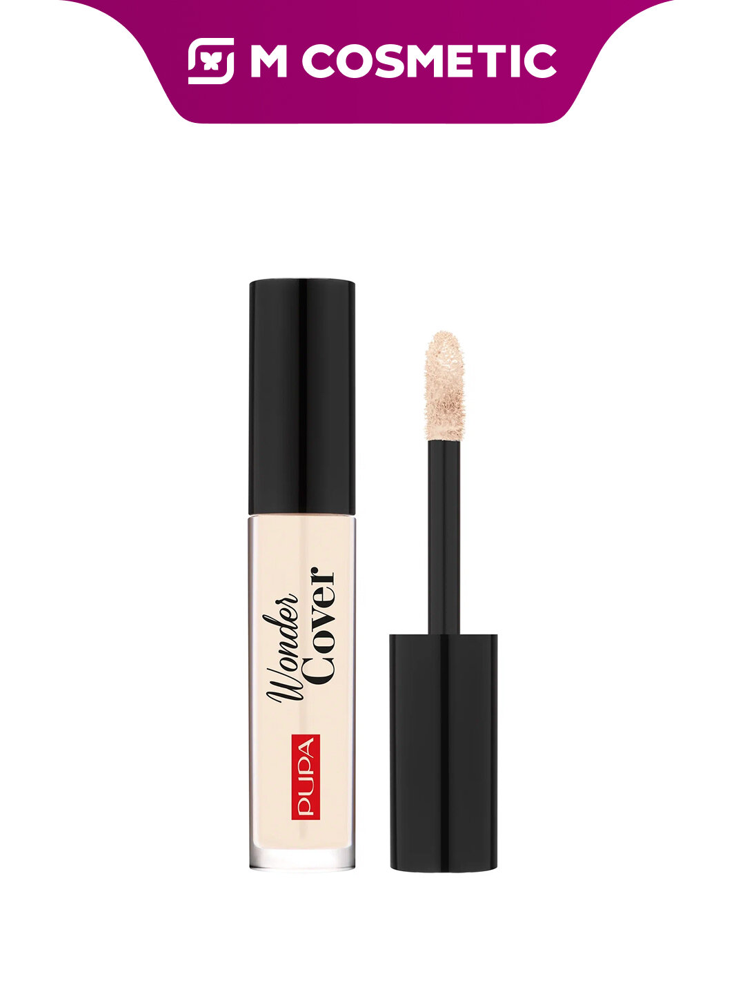Консилер Pupa Wonder Cover, устойчивый, без отдушек, 001, флюидная текстура