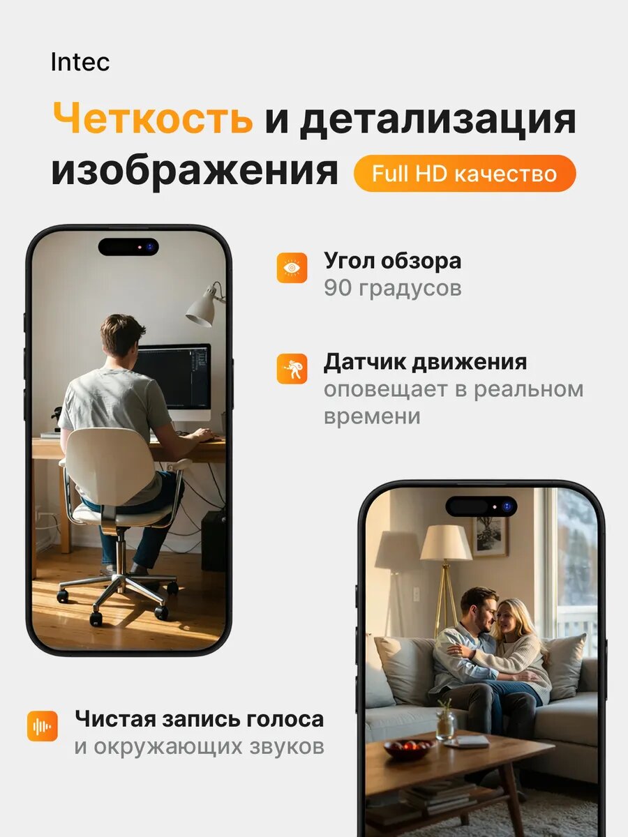 Камера видеонаблюдения для дома 1080 wi-fi с кейсом — фото 1