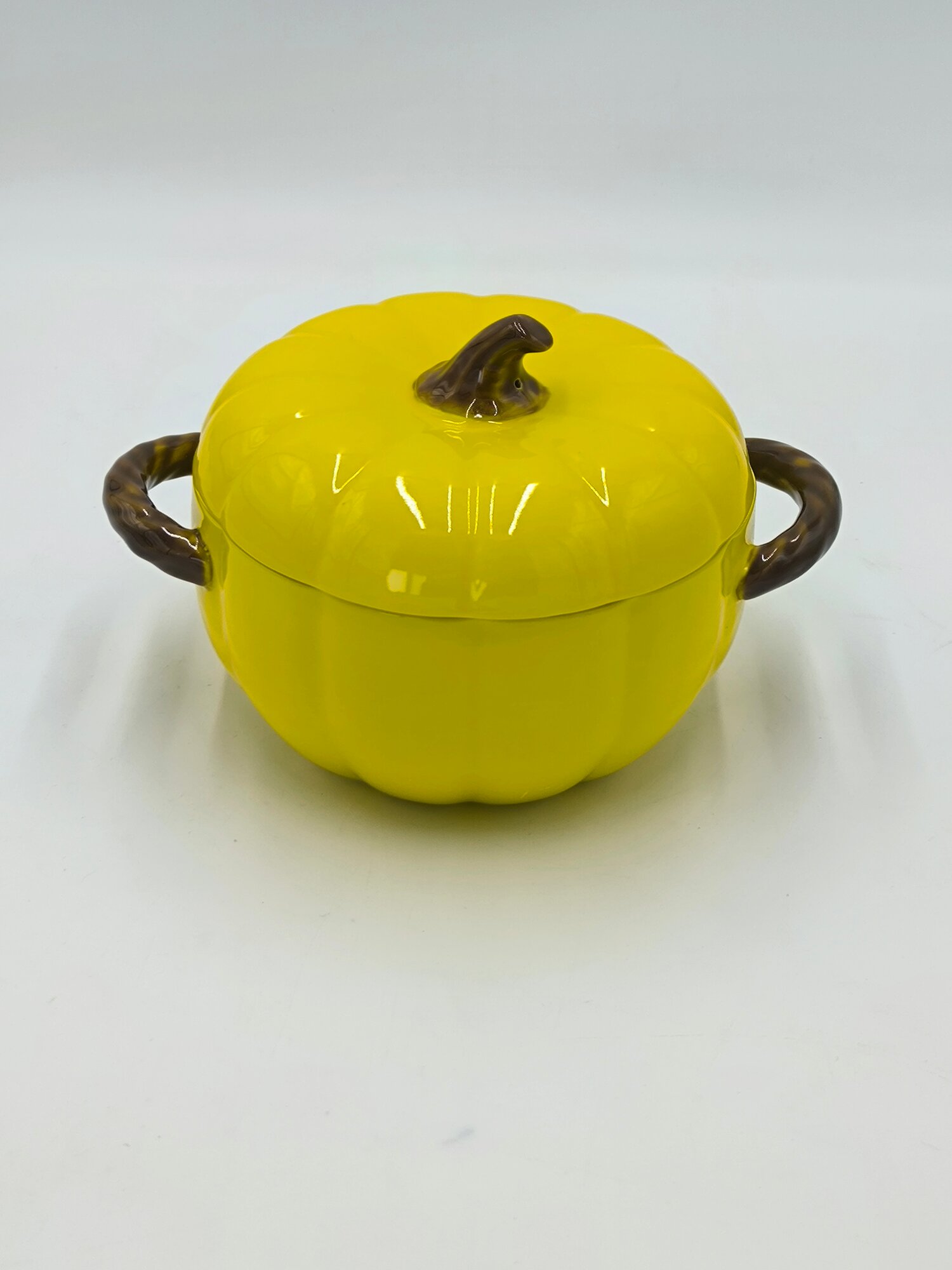 Керамическая посуда "Happy Kitchen", в форме тыквы, с крышкой, керамическая, 1 л