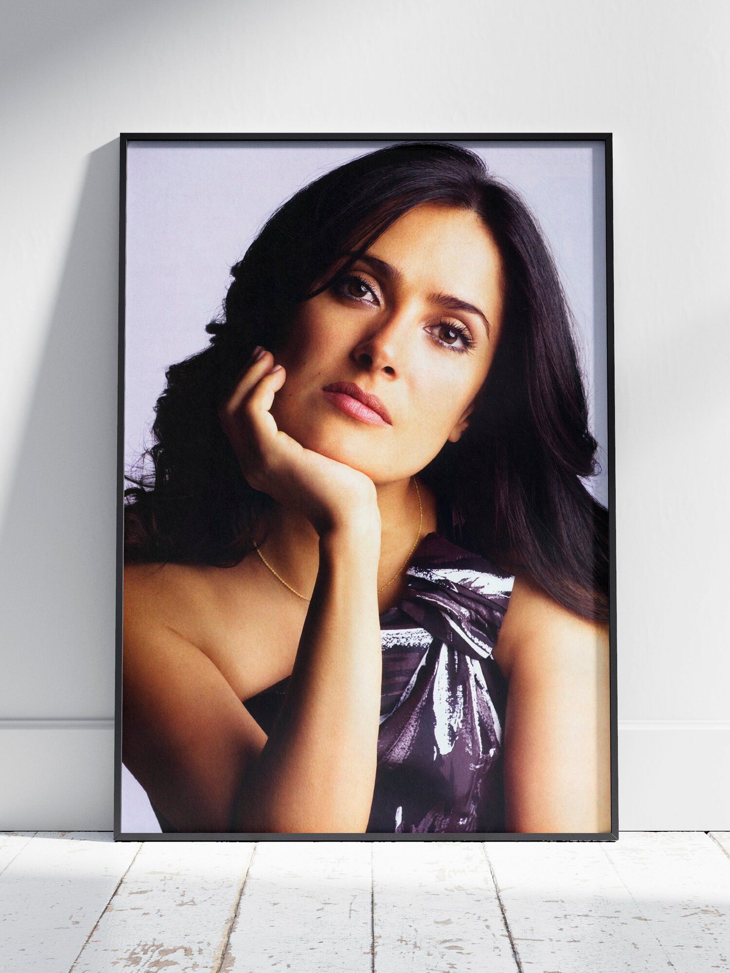 Плакат на стену для интерьера Сальма Хайек (Salma Hayek 27) - Постер по актеру фильма, кино, сериала формата A4 (21x30 см)