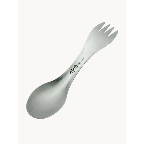 Ловилка (ложка-вилка) походная, двухсторонняя, титановая Spork Titanium с чехлом