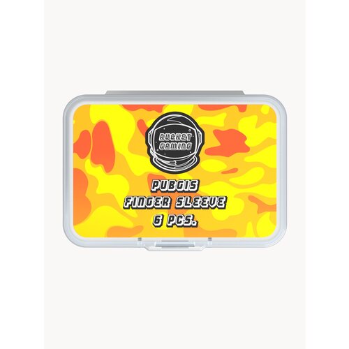 Сенсорные напальчники для смартфона для игры на смартфоне в PUBG коллаборация RUCKET x PUBGIS 6шт