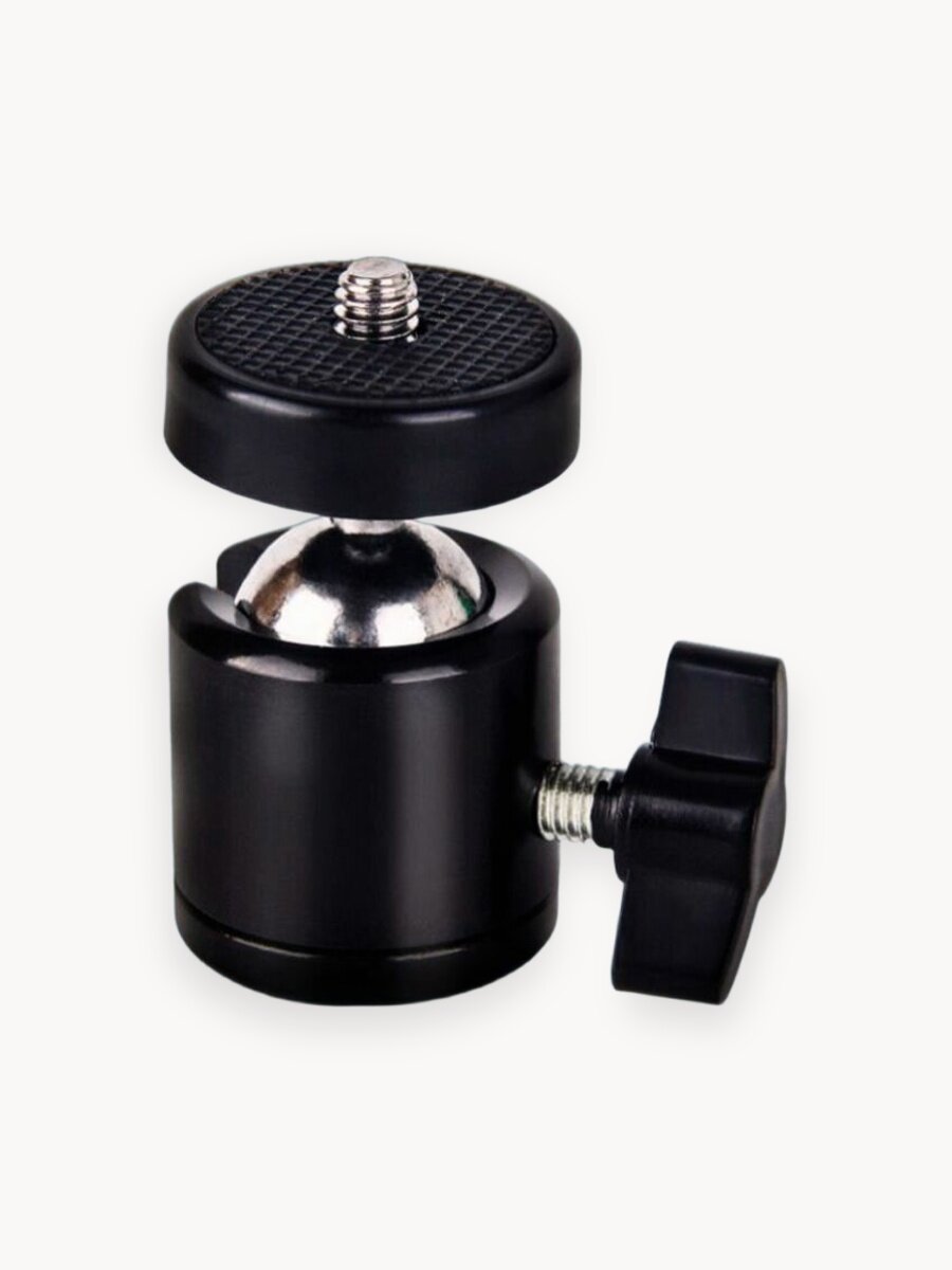 Шарнир поворотный / крепление для кольцевых ламп и штативов/шаровой адаптер для штатива / для фотокамер / для видеокамер