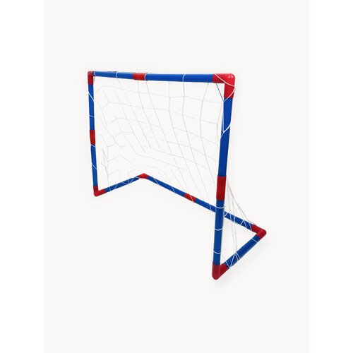 Складные футбольные ворота 90 х 38 х 72 см с сеткой для детей для улицы, в комплекте надувной мяч футбольный, насос