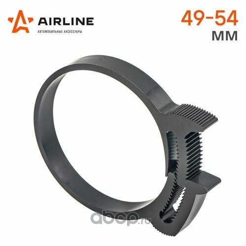 Хомут 49-54/9 мм, силовой зубчатый замок, пластик (па66) черный (adhc010) Airline ADHC010