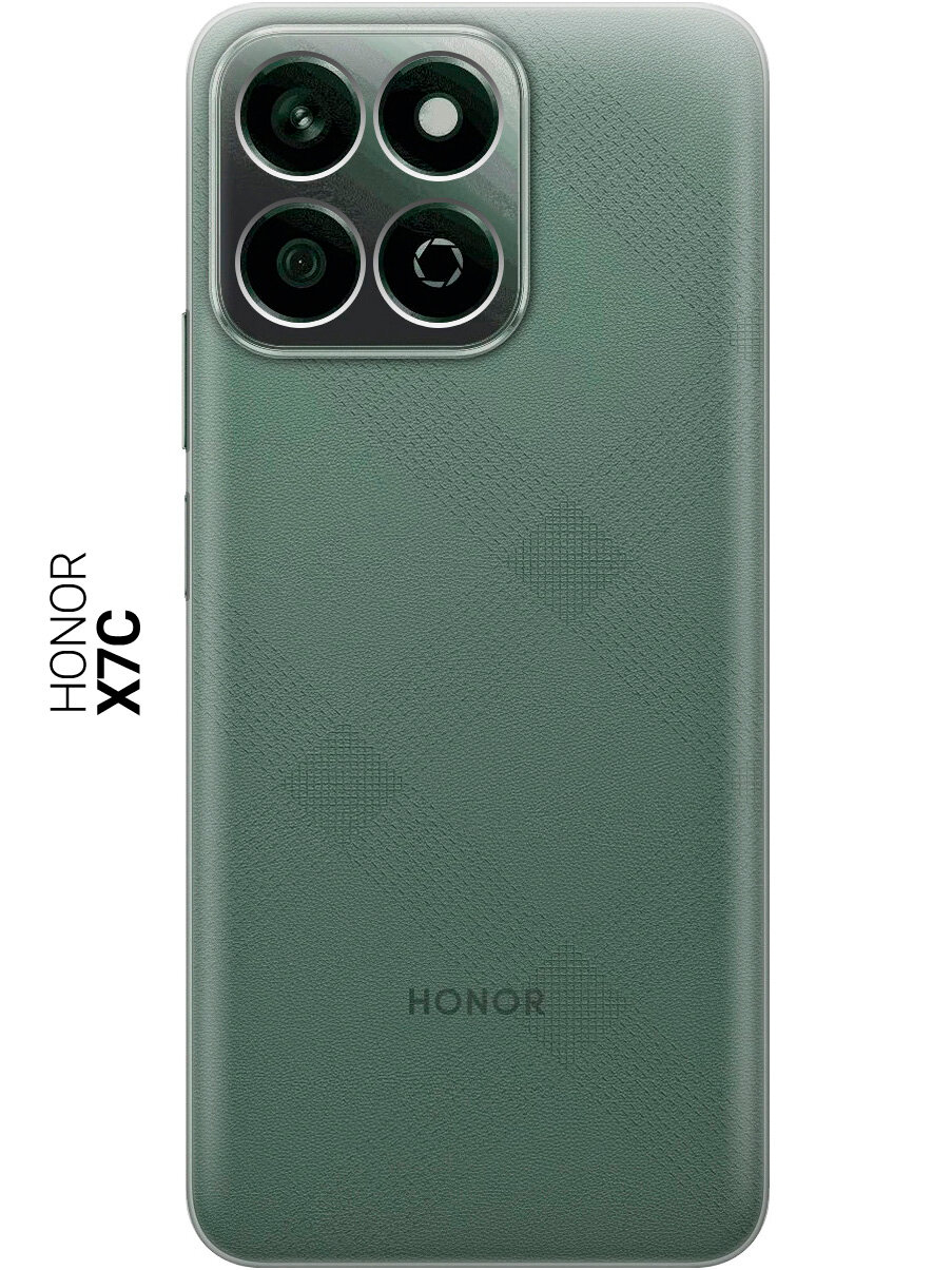 Силиконовый чехол на Honor X7C прозрачный