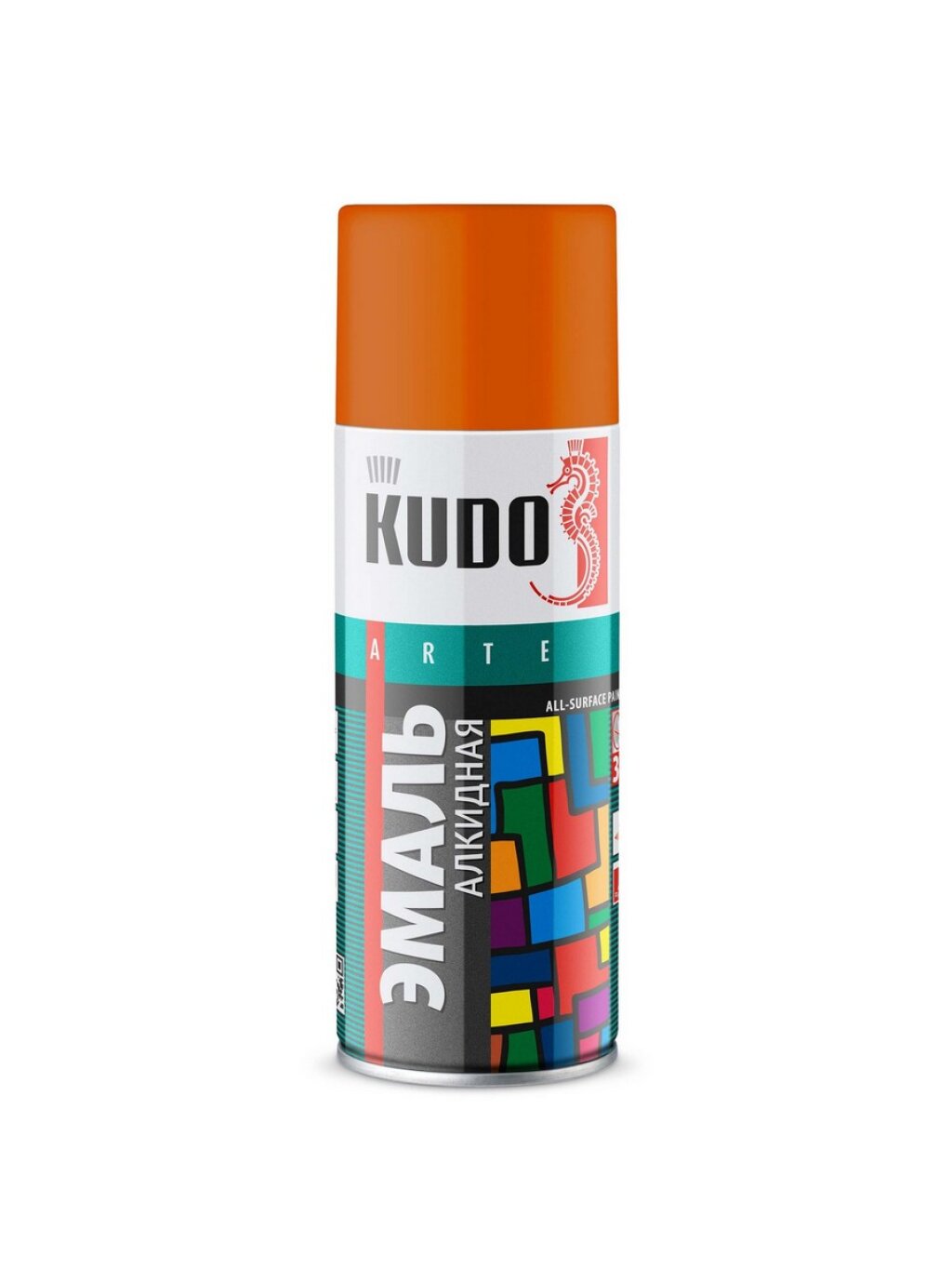 Краска "KUDO" оранжевая (520 мл) (аэрозоль)