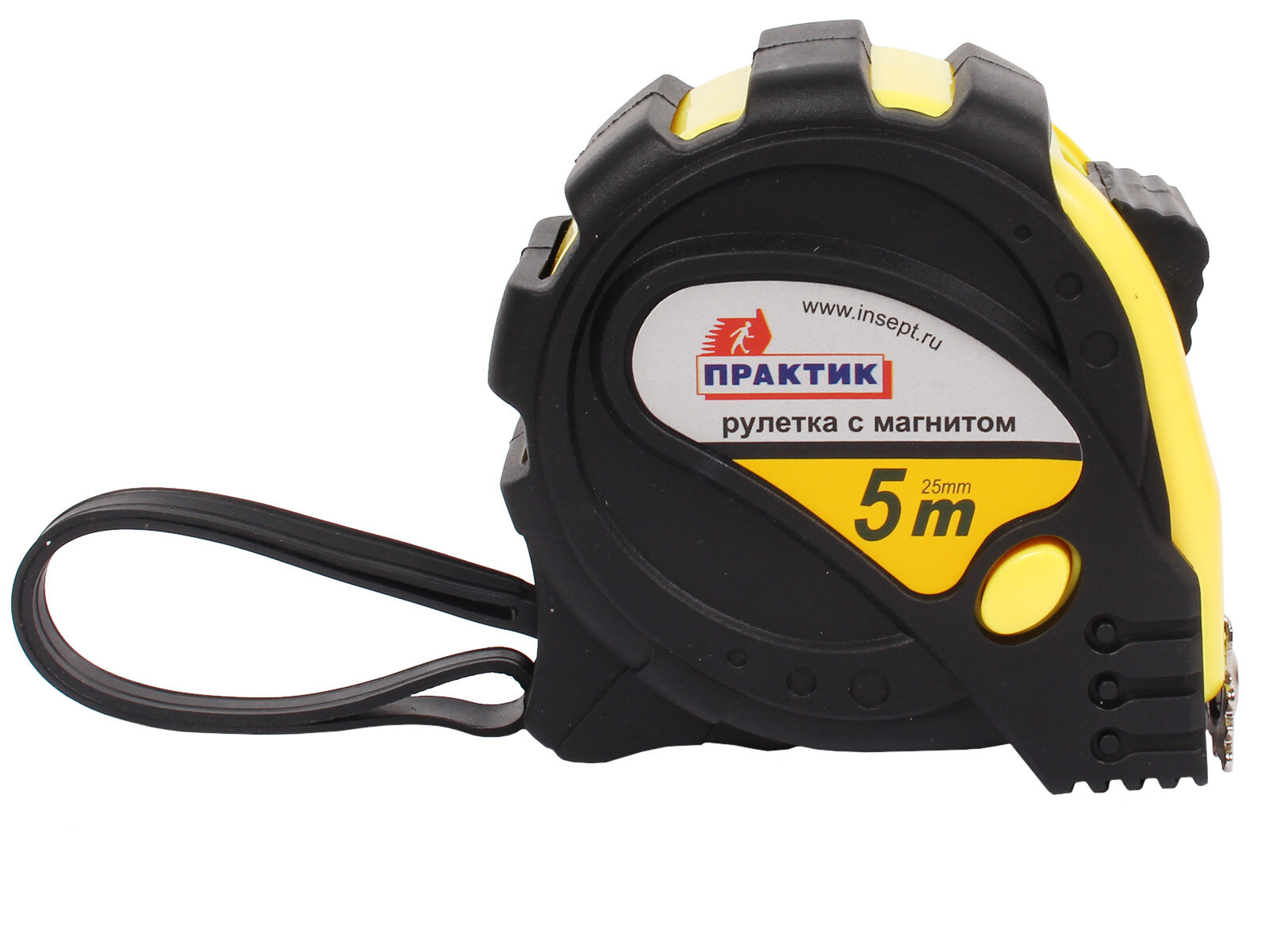 Рулетка 5м 25мм практик с магнитом
