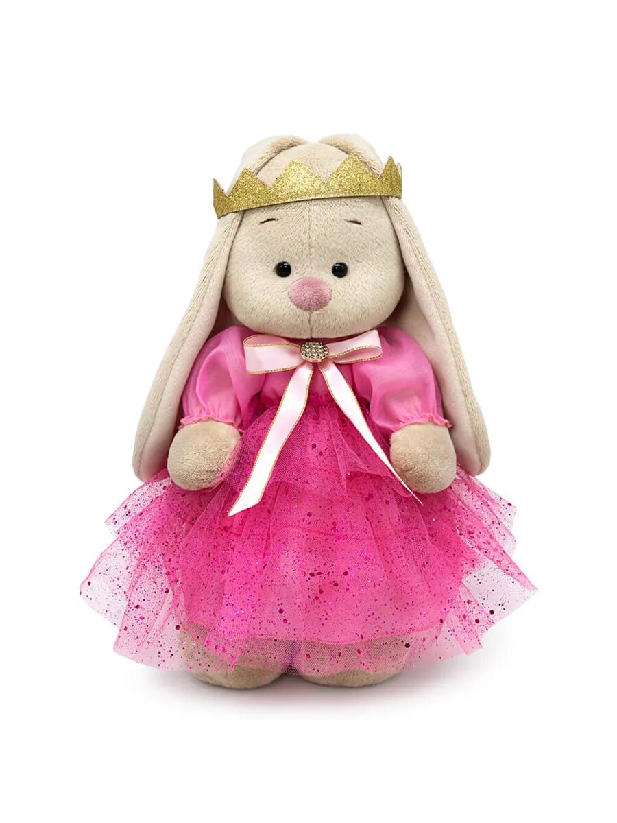 Мягкая игрушка BUDI BASA "Зайка Ми", 32см, текстиль, розовая