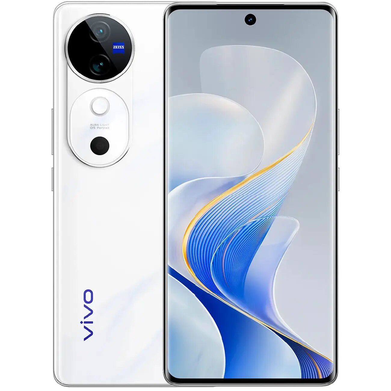 Смартфон VIVO "V40", 12ГБ/256ГБ, экран 6,78", NFC, Android 13, 5500 мА·ч, белый