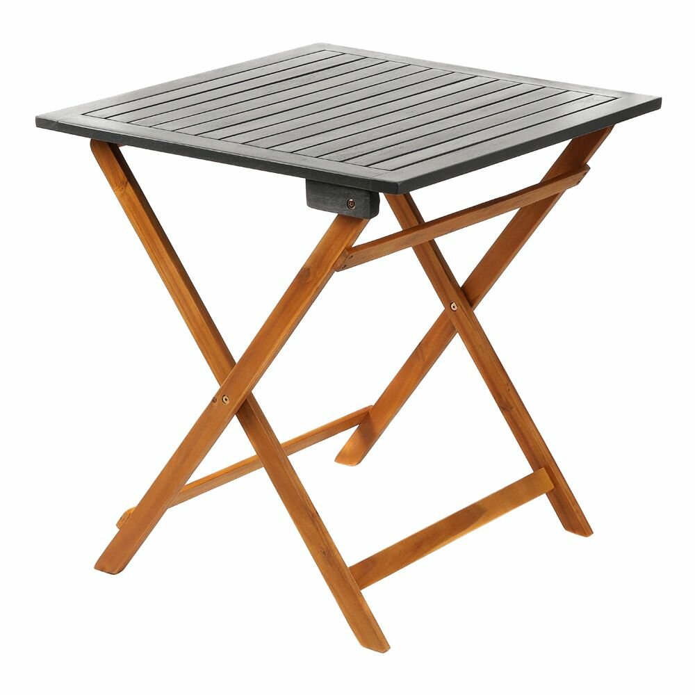 Стол складной 70х70х74 см акация серый