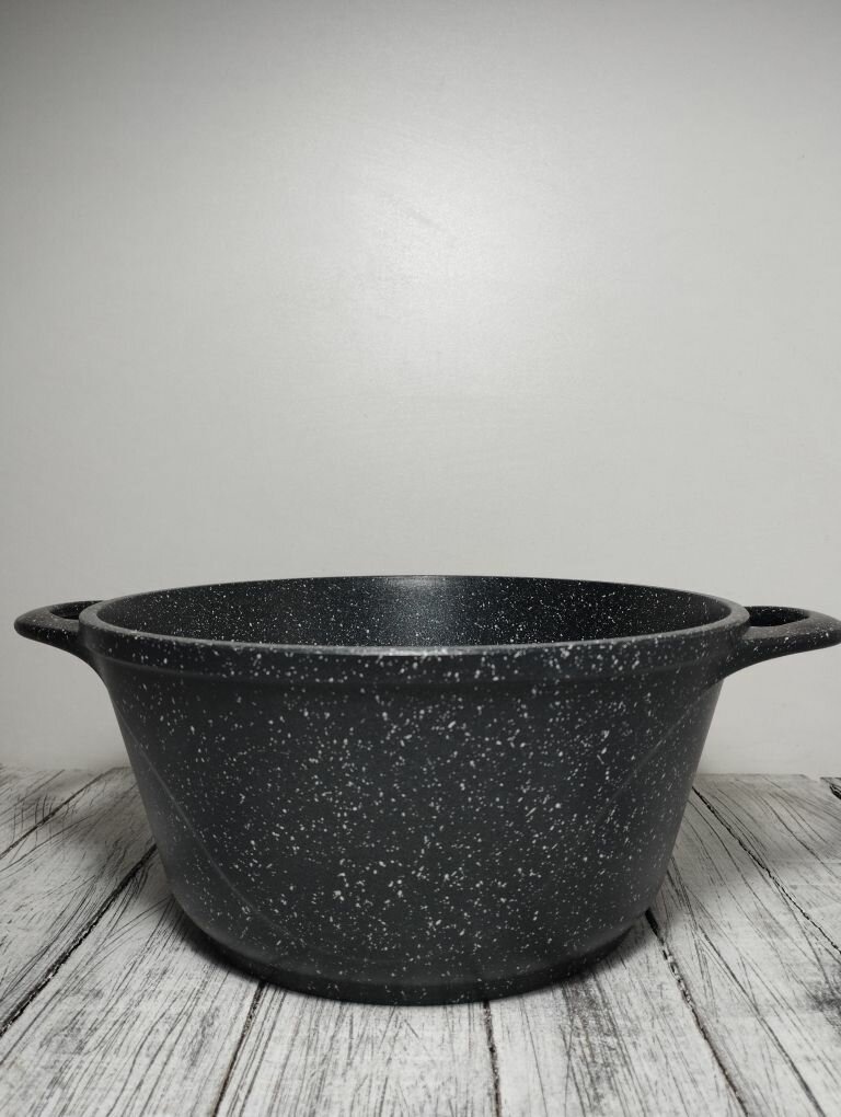 Казанок- кастрюля 2 литра Черный гранит горница — фото 1