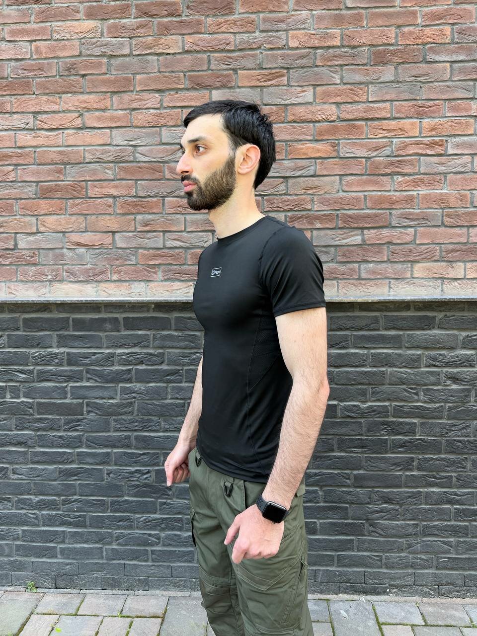 Футболка спортивная ГОРЕЦ, размер M, чёрный — фото 1