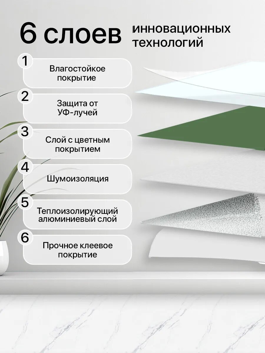 Стеновые панели самоклеящиеся Conflate зеленые однотонные, матовые 30*30см, 20 штук — фото 1