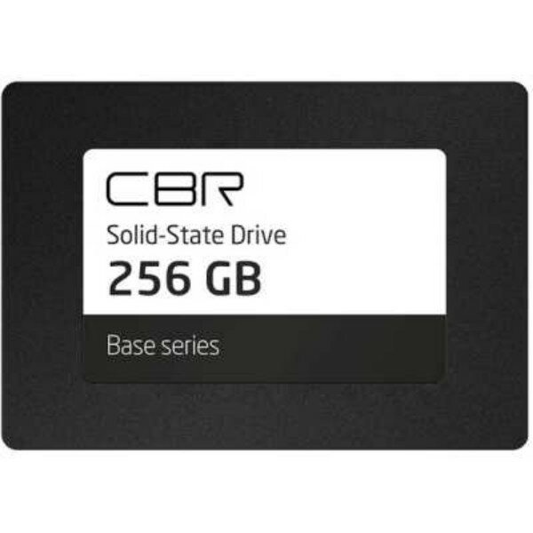 Накопитель SSD CBR Base, 2.5, 256Gb, SATA III, R/W 550/500