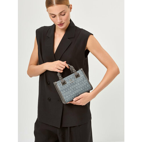 Сумка кросс-боди LABBRA фактура гладкая зернистая серый 30132₽