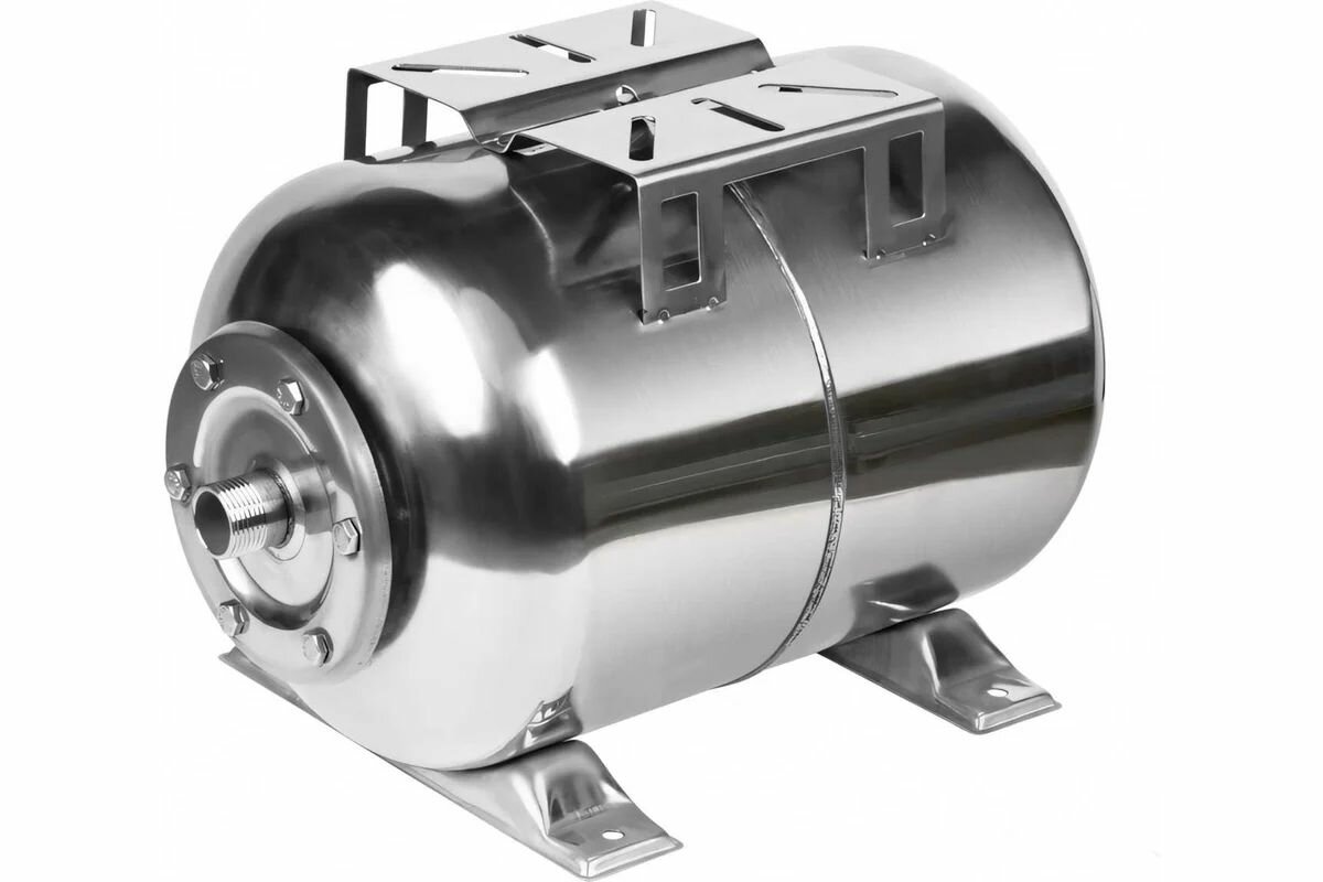 Гидроаккумулятор UNIPUMP 24 л из нержавеющей стали горизонтальный