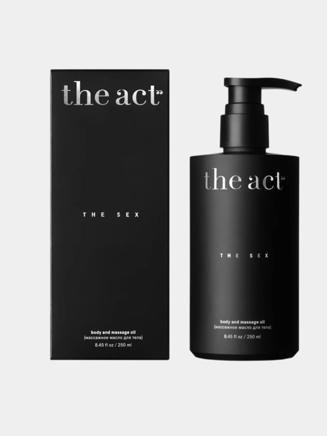 Массажное масло The Act, разогревающее, с афродизиаком, 250мл — фото 1