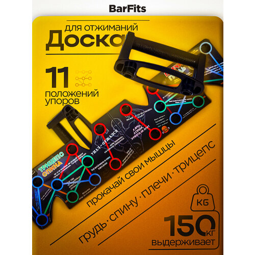 Упоры поворотные BARFITS Доска для отжиманий Lite Юмор