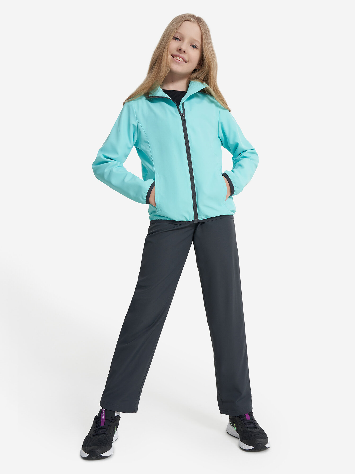 Костюм спортивный GSD GSD Girl's Tracksuit размер 134/140 зеленый
