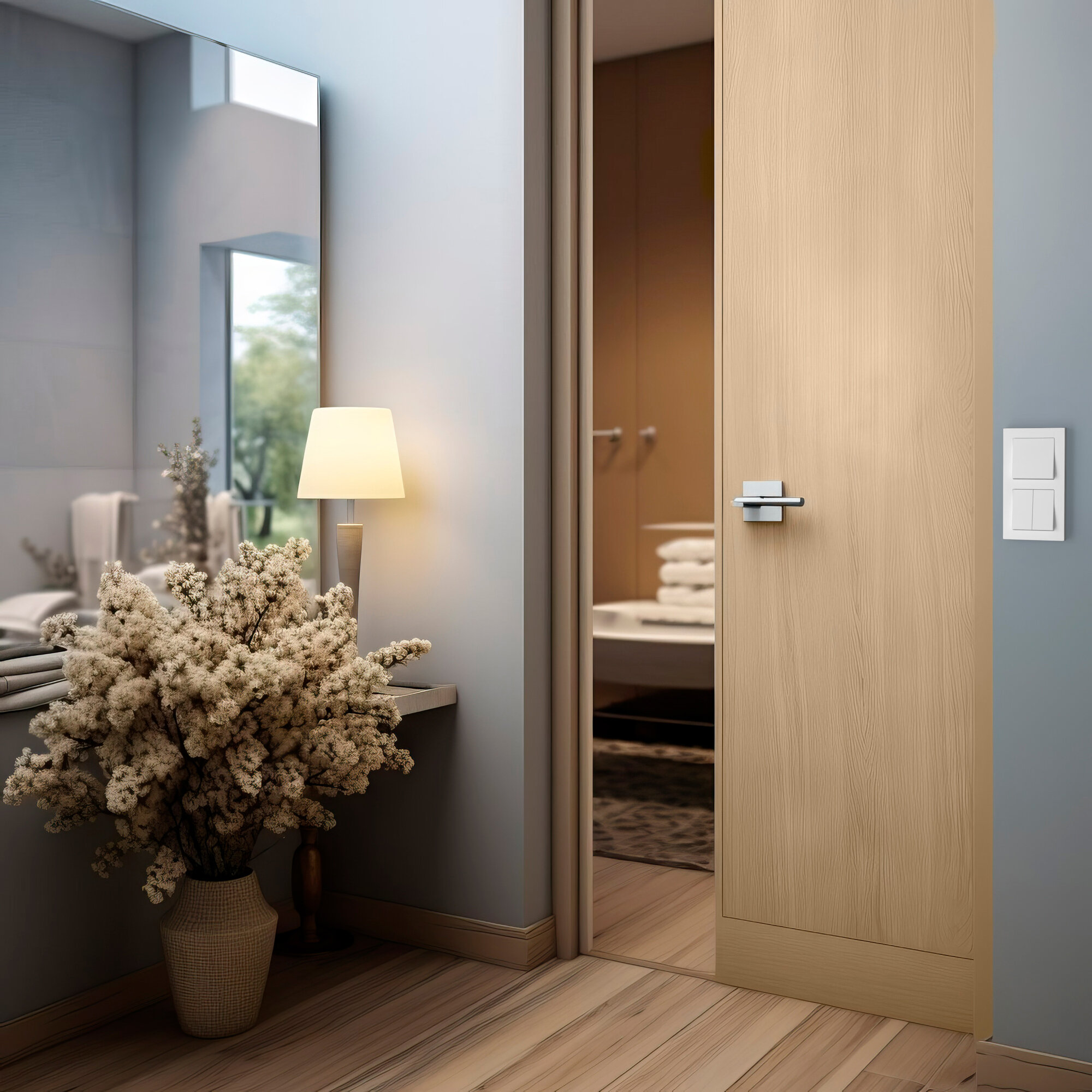 Беспроводной выключатель HiTE PRO Base-2, звонкового типа, белый — фото 1