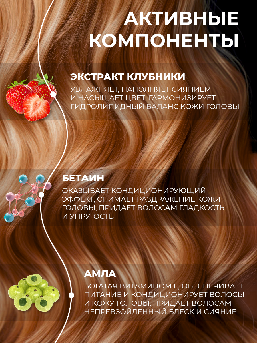 JMELLA Sparkling Rose Shampoo питательный парфюмированный шамнунь для волос с ароматом розы, 500 мл — фото 1