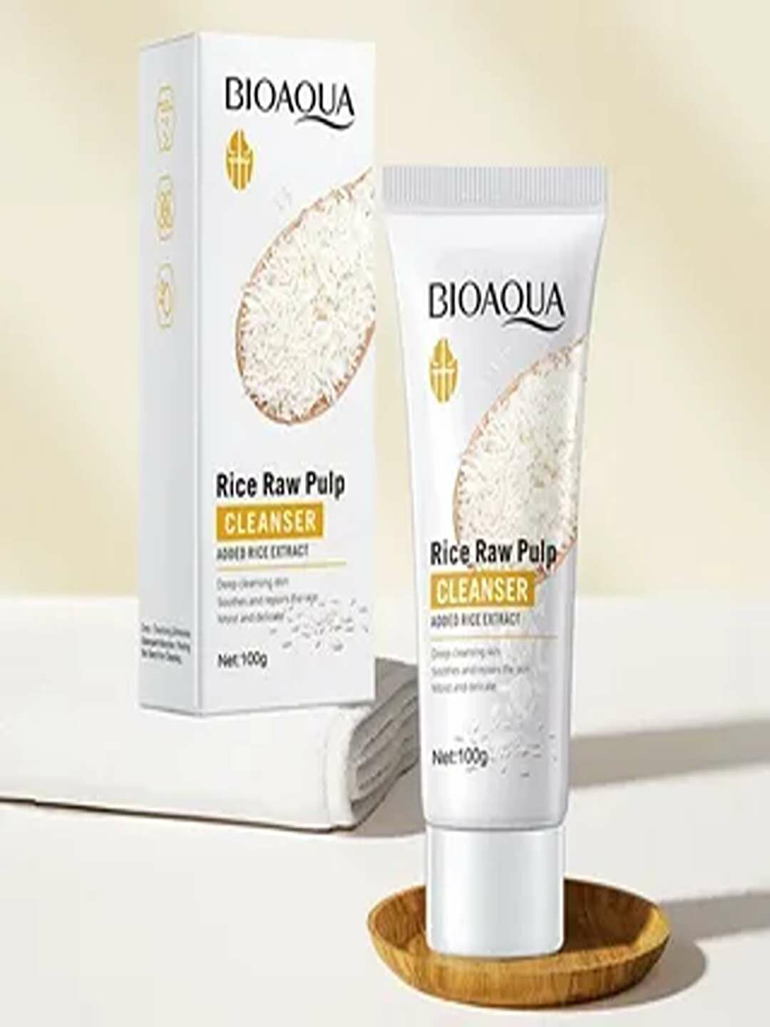 "Rice Raw Pulp" -BIOAQUA Пенка для умывания с экстрактом риса (120 мл)