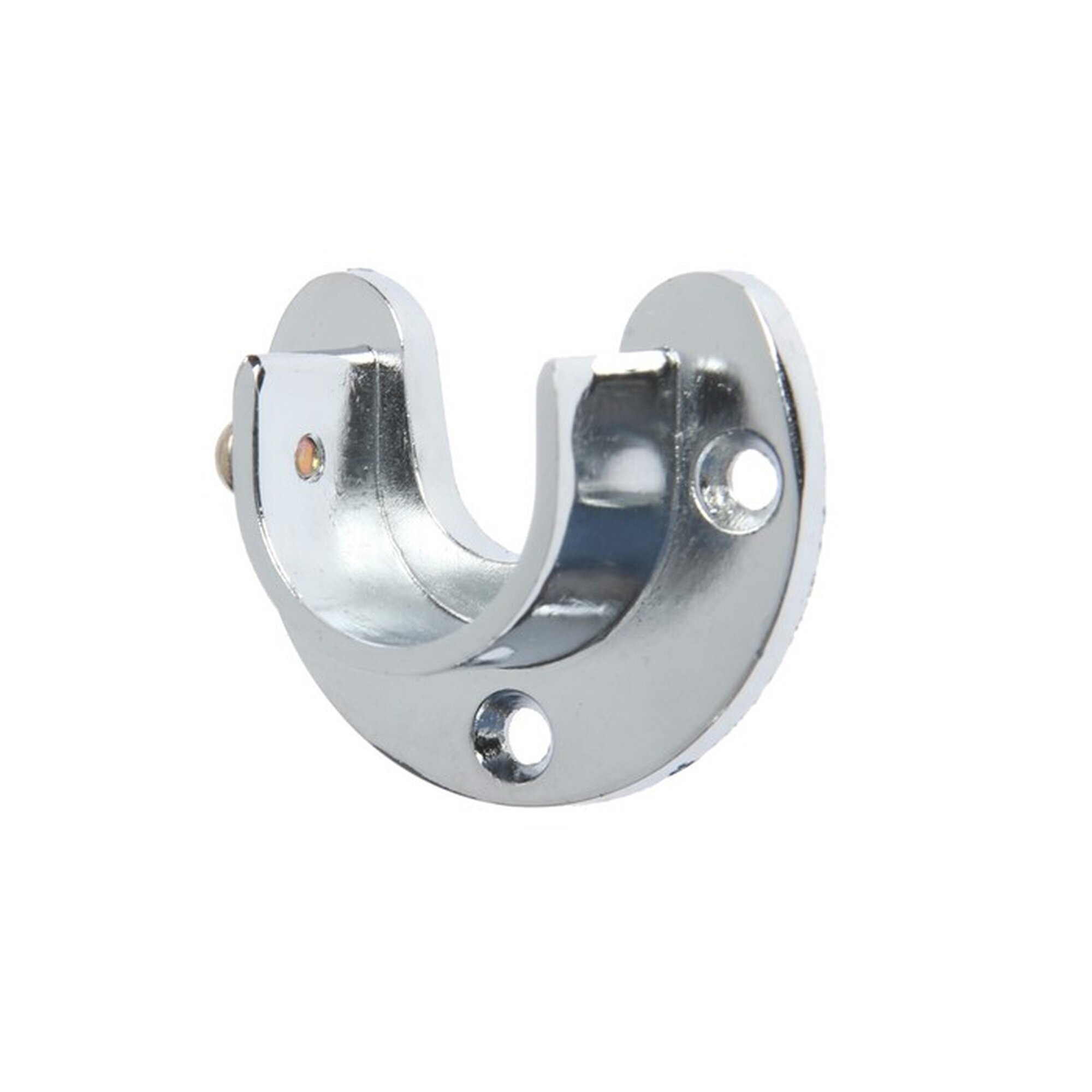 Штангодержатель Сима-ленд R-11D металл открытый хром для шкафов d-25 мм