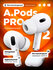 Премиальные беспроводные наушники A-Pods Pro 2 Premium+ (2023) с ...