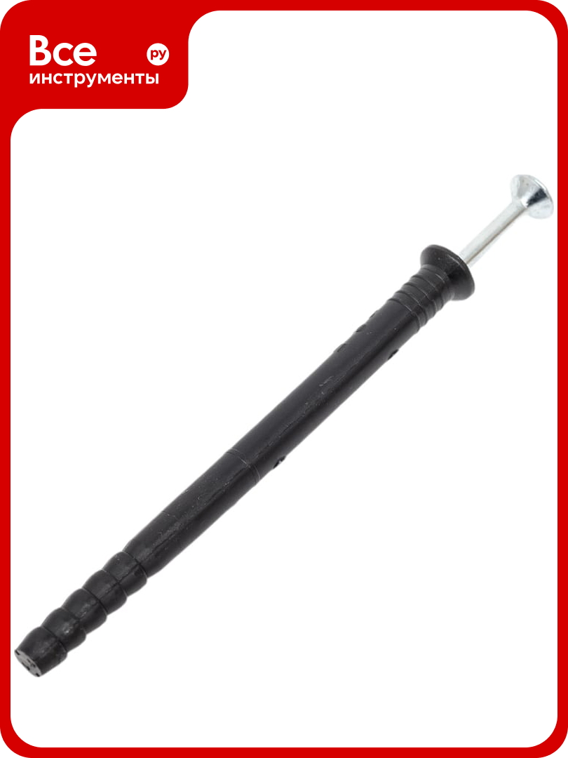 Дюбель-гвоздь (винт) новпласт SML потайн 6х80 мм для быстрого монтажа 100 шт. БП000000689