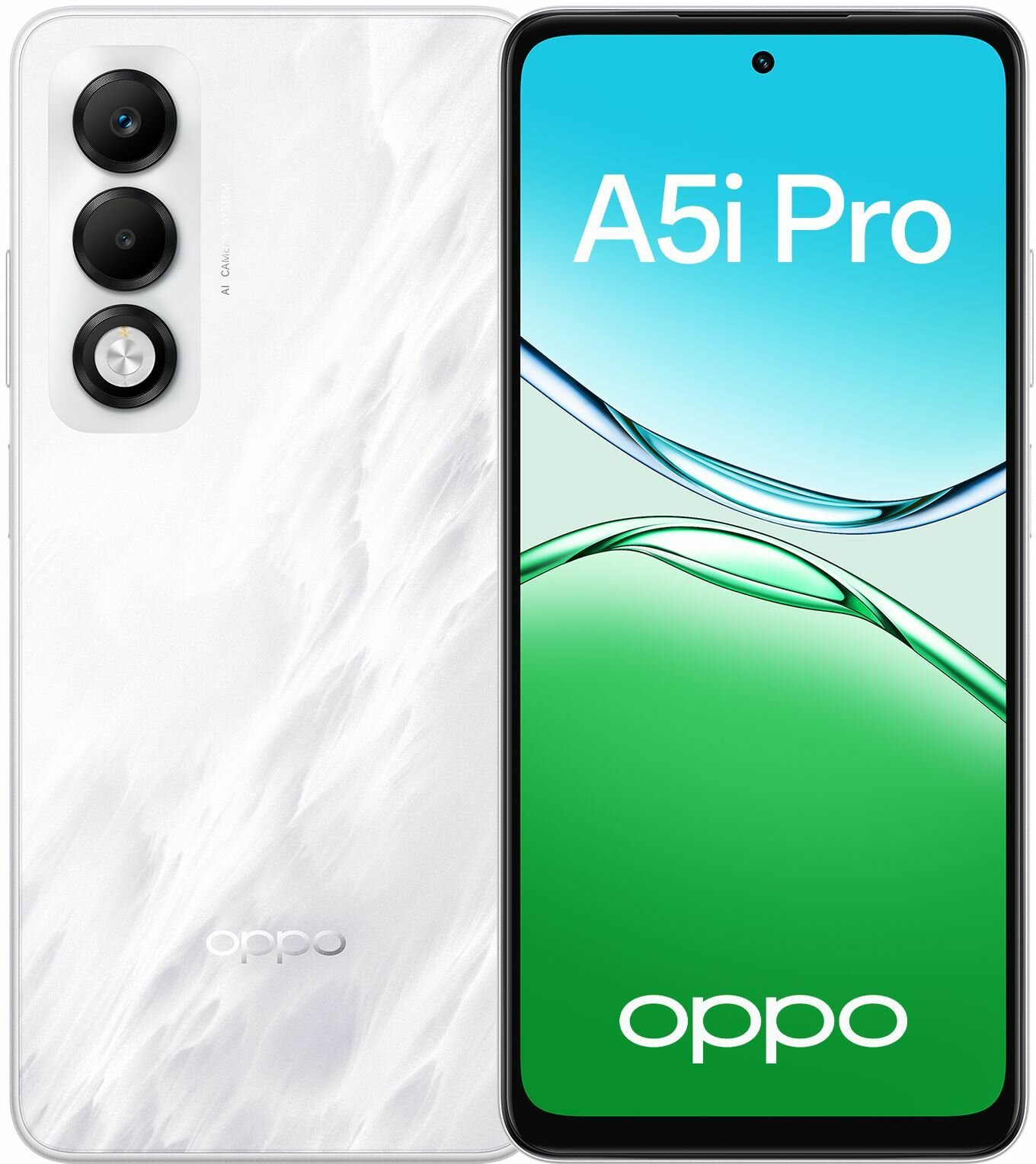 Смартфон Oppo A5i Pro 128Gb 8Gb белый жемч. 3G 4G 2Sim 6.67" IPS 720x1604 And15 50Mpix 802.11 a/b/g/