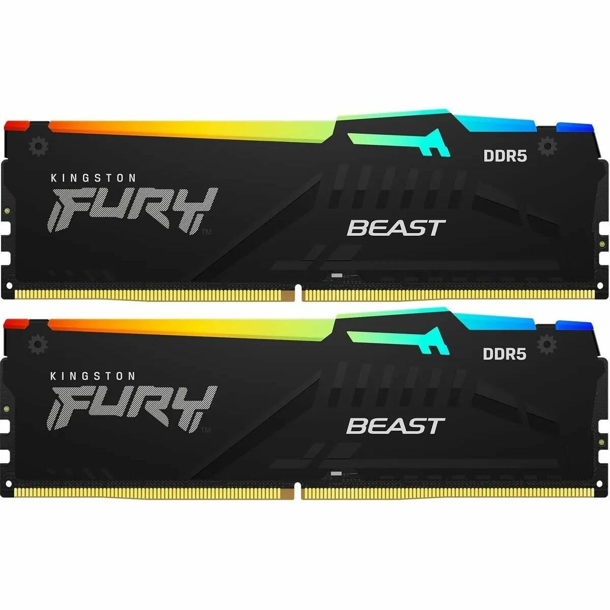 Модуль памяти Kingston Fury Beast RGB KF560C36BBE2AK2-64 64 Гб (2х32 Гб) DDR5 6000 МГц