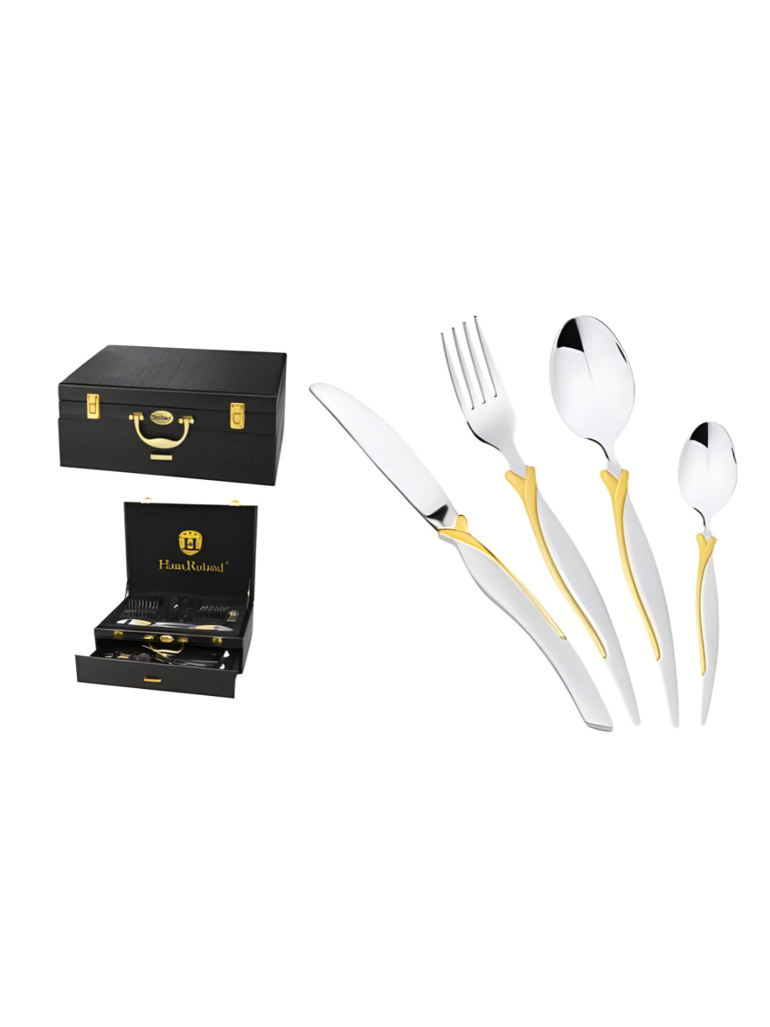 HausRoland набор столовых приборов из нержавеющей стали, 24 предмета, в подарочном кейсе