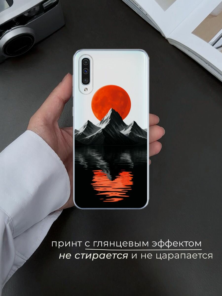 Силиконовый чехол на Samsung Galaxy A50/A30s / Самсунг Галакси A50/A30s с принтом Черная гора 3 — фото 1