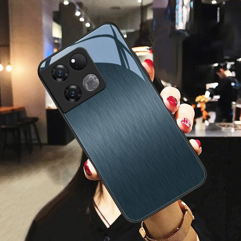 Ультра-тонкий металлический чехол G95 из стекла с полным покрытием для OnePlus Ace, стиль B