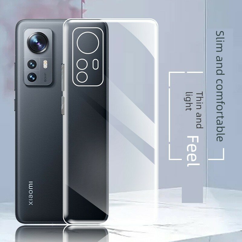 Ультратонкий прозрачный силиконовый чехол для Xiaomi 12, полное покрытие, ударопрочный, один комплект