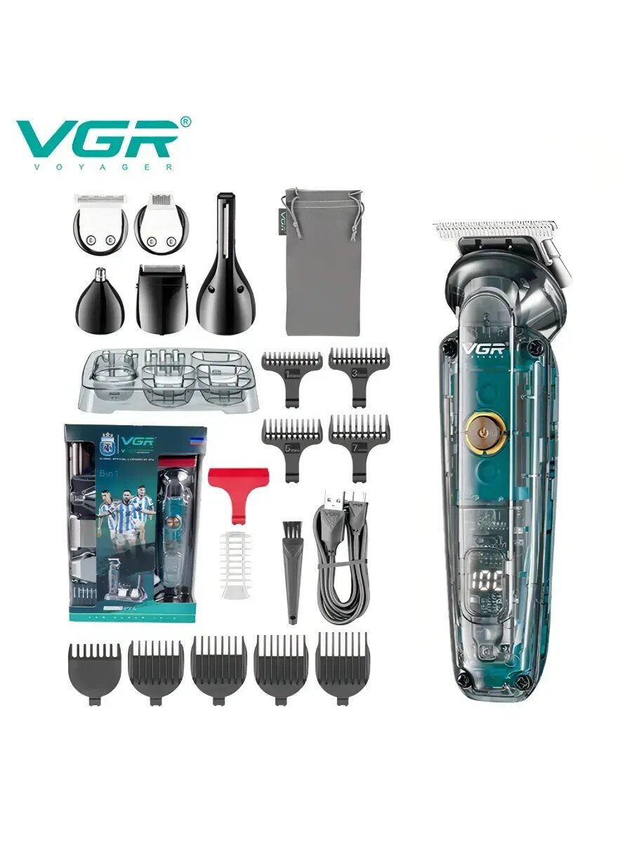 Триммер VGR V-949, нержавеющая сталь, 180 мин. автономной работы