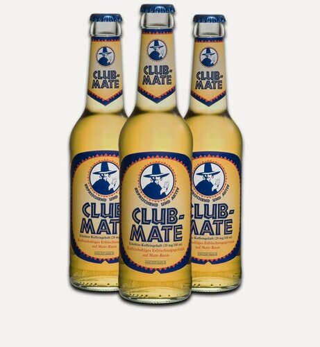Изображение товара Club-Mate безалкогольный тонизирующий газированный напиток, 330 мл*12шт