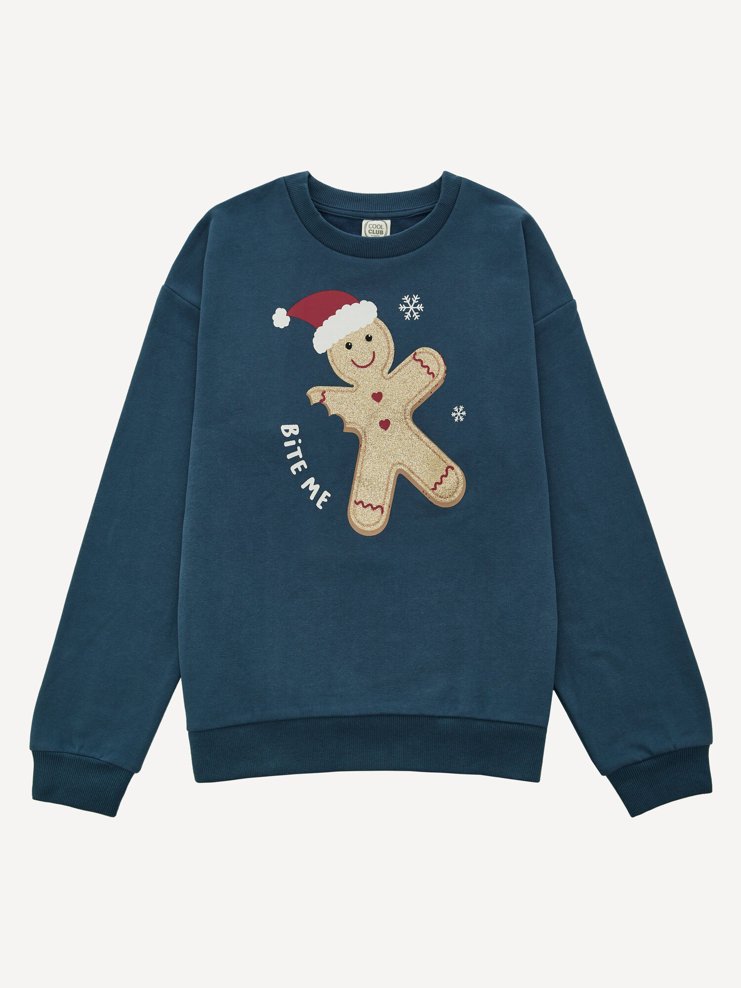 Свитшот COOL CLUB, размер 140, синий