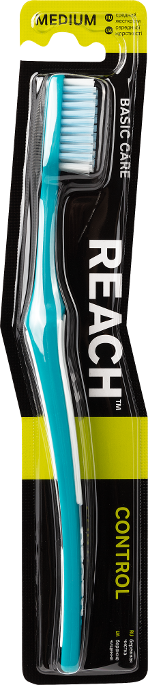 Зубная щетка REACH Control Бережная чистка средней жесткости