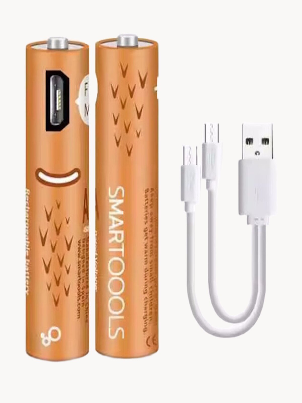 Аккумуляторная перезаряжаемая батарейка, Ni-MH, 1.2V, тип ААА, 450 mAh, 2шт.