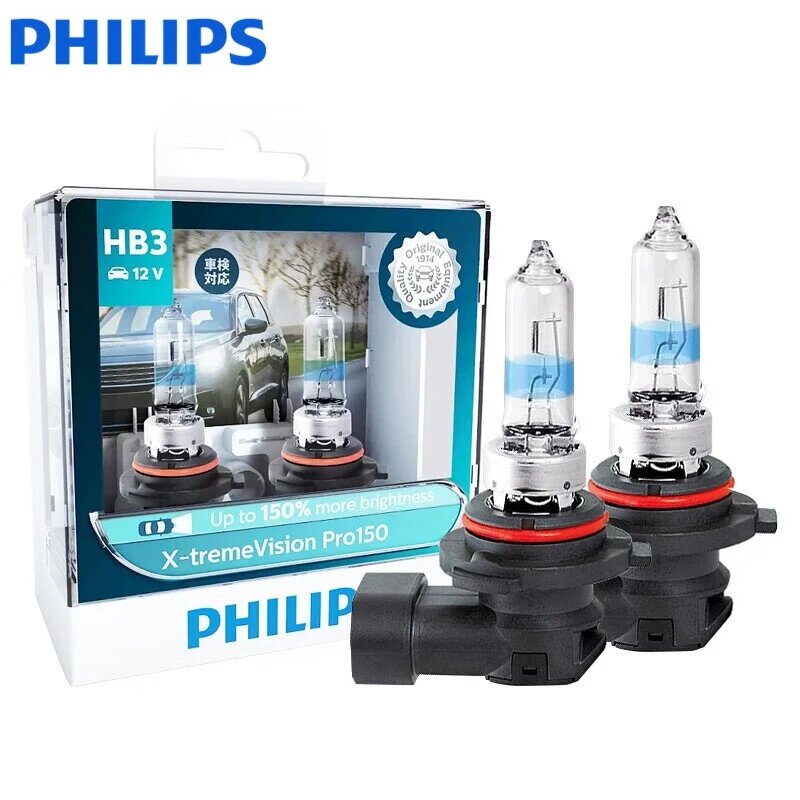 Philips H1 H4 H7 12V X-treme Vision Pro150 Яркие белые лампы H11 HB3 HB4 HIR2 HB3 9005-2 Lamps