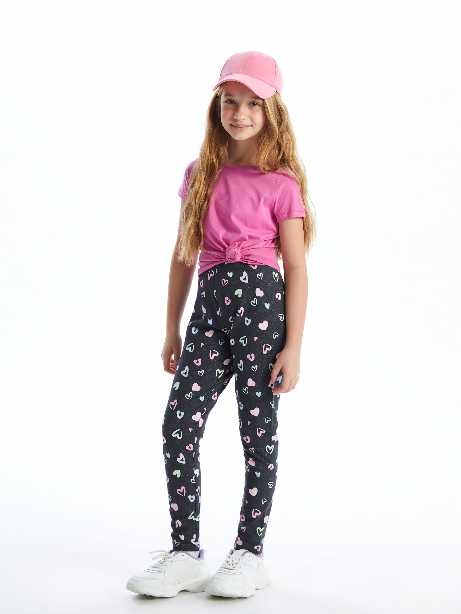 Легинсы LC Waikiki размер 6-7 лет розовый серый