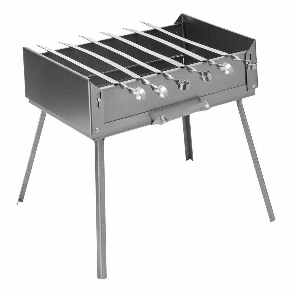 Мангал-дипломат в сумке Palisad Camping 410x280x125 мм 15 мм 6 шампуров в комплекте 69538